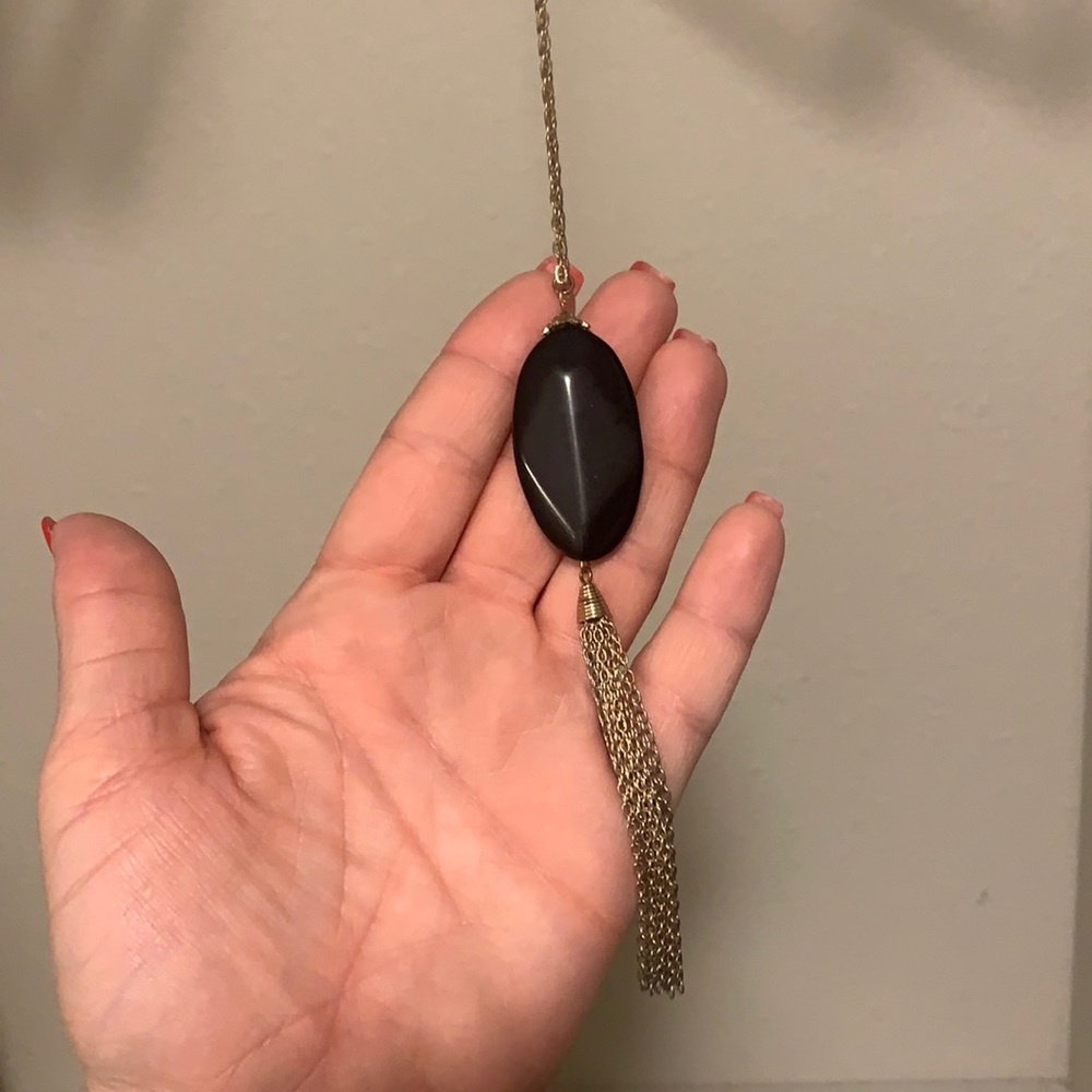 Black and gold necklace